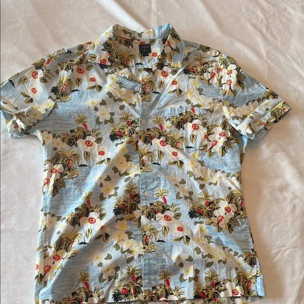J. Crew Blue Floral Men's Shirt